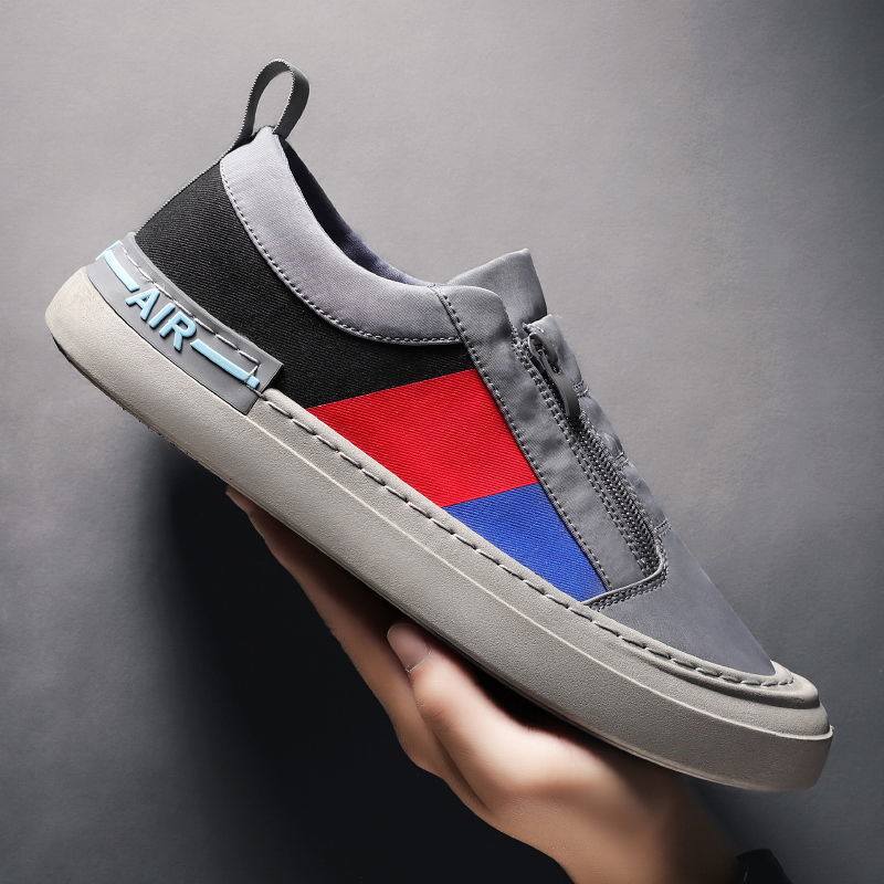 men's shoes summer breathable slip-on lazy canvas tide shoes casual shoes all-match men's work old beijing cloth shoes