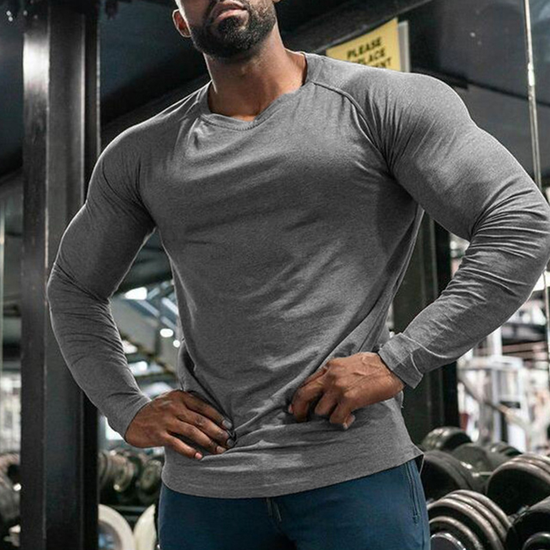 Men's Compression Shirt Running Shirt Long Sleeve Base Layer Athletic