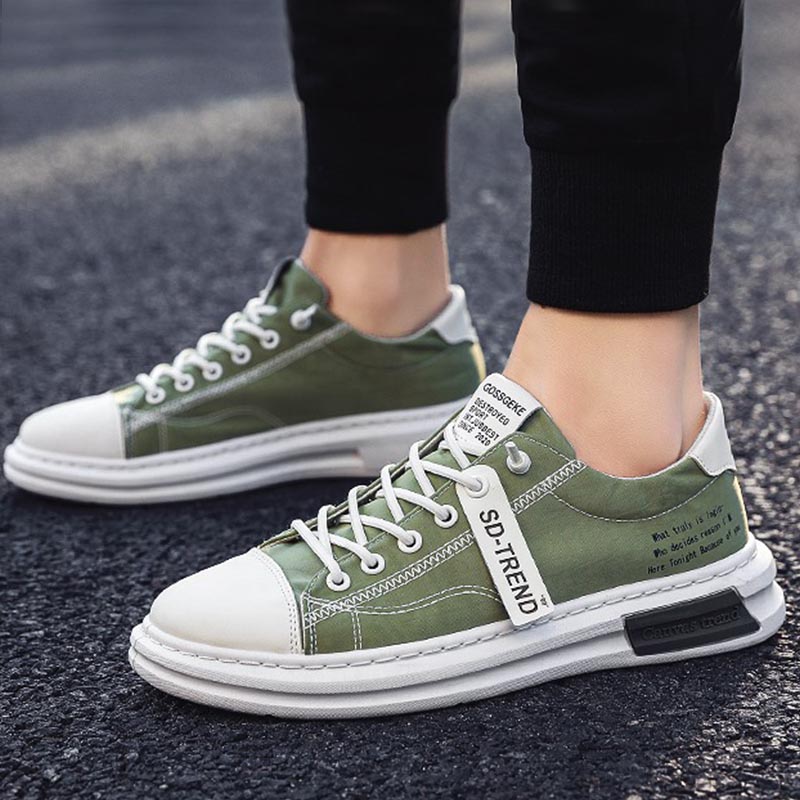 men's breathable canvas slip-on slip-on shoes