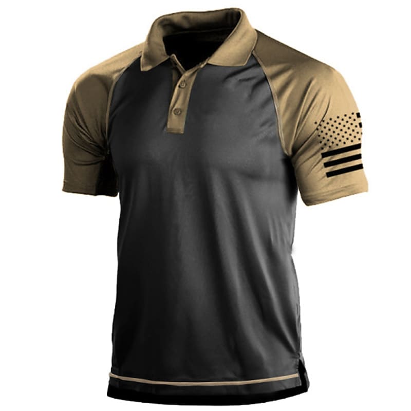 Men's Golf Shirt 3D Print Turndown Street Short Sleeve Tops