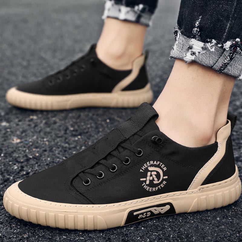 Breathable thin slip-on casual canvas shoes