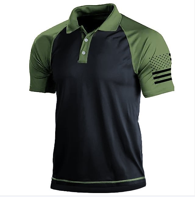 Men's Golf Shirt 3D Print Turndown Street Short Sleeve Tops