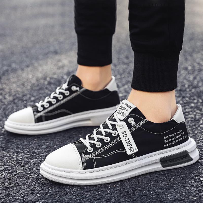 men's breathable canvas slip-on slip-on shoes