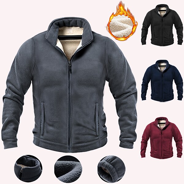 autumn and winter new couples wear polar fleece jacket loose fleece sweater outdoor thickened fleece fleece men's jacket