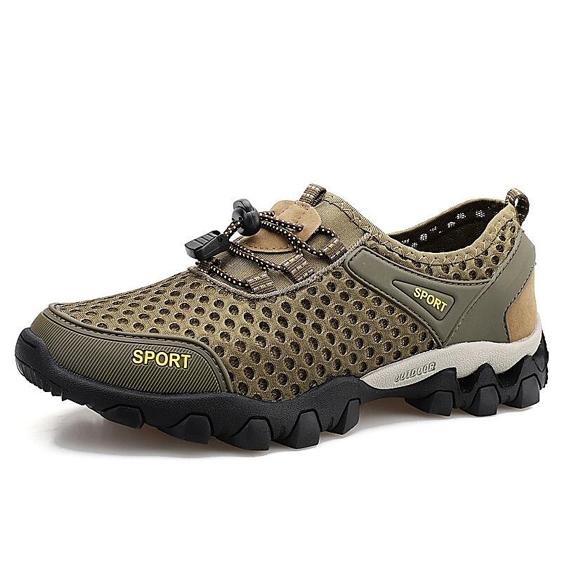 new sports men's shoes summer foreign trade large size breathable air-conditioning shoes men's mesh running outdoor sports casual men's shoes