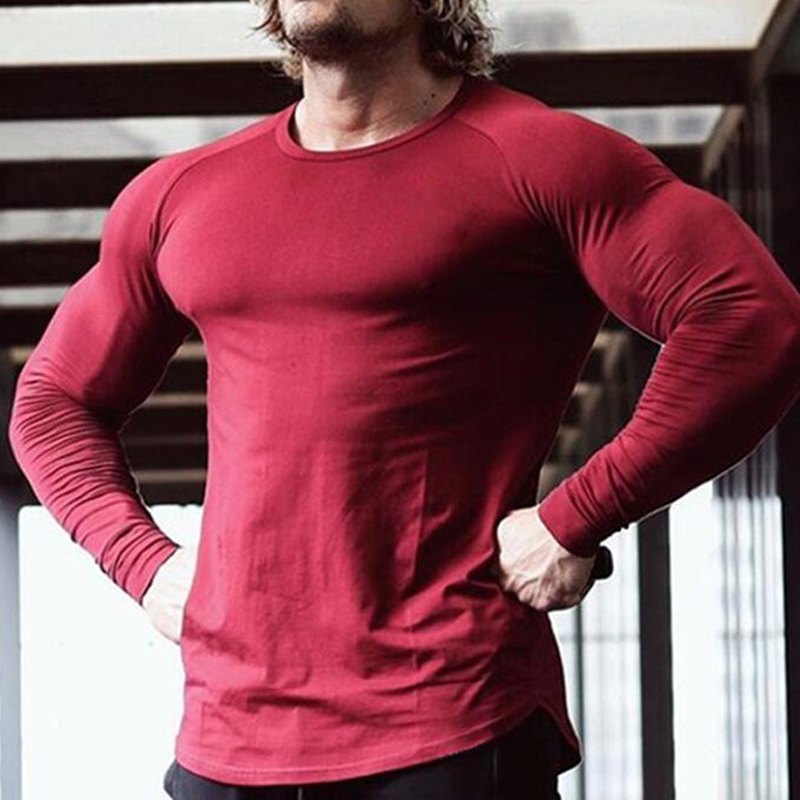 Men's Compression Shirt Running Shirt Long Sleeve Base Layer Athletic