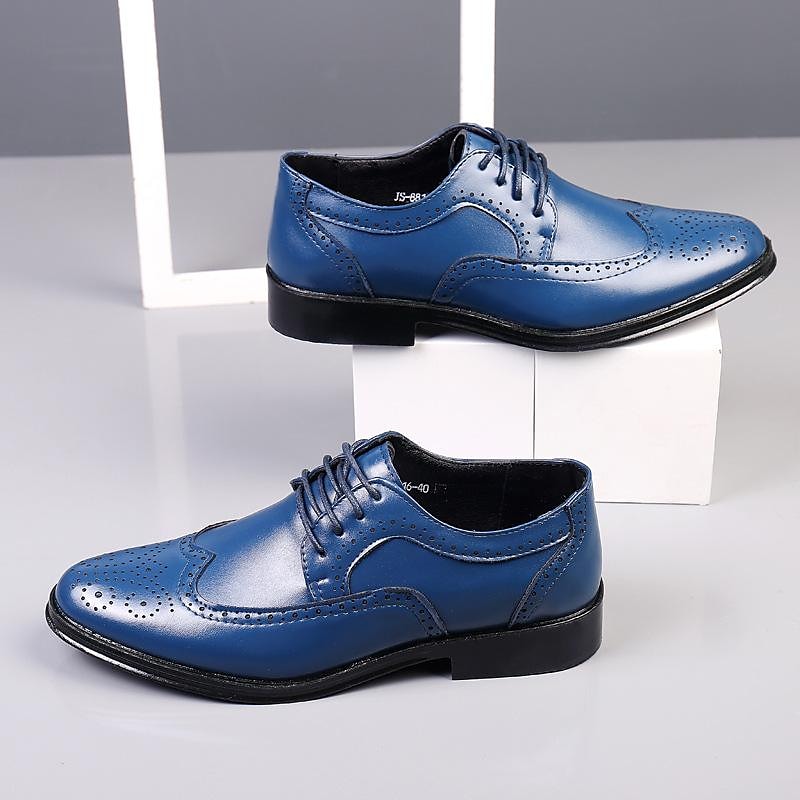 summer men's leather shoes men's carved business formal suit british style large size brogue leather shoes with holes punched men's shoes