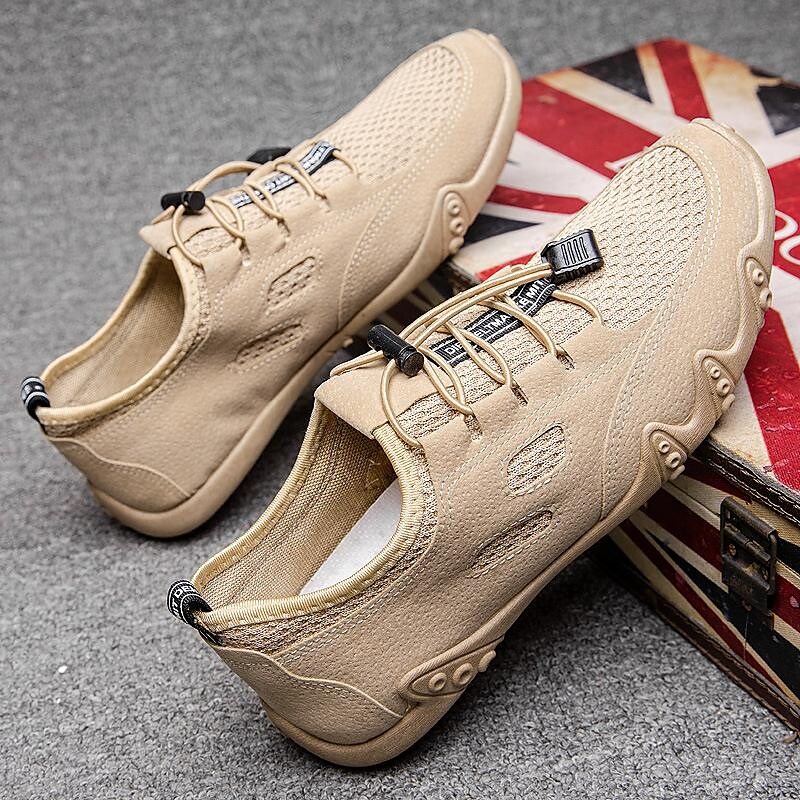2022 new mesh shoes men's spring breathable men's shoes all-match sneakers trend sports shoes men's flying woven casual shoes