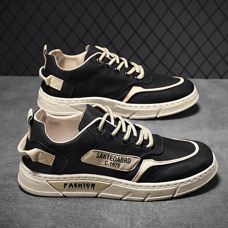 2022 spring new breathable men's shoes korean version trend men's sneakers umbrella canvas shoes all-match sports casual shoes