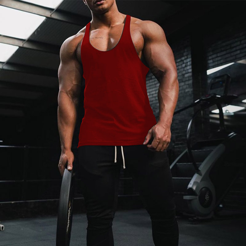 Men's Running Tank Top Gym Sleeveless Top Breathable Quick Dry Lightwe