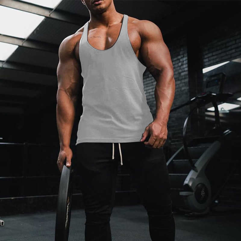 Men's Running Tank Top Gym Sleeveless Top Breathable Quick Dry Lightwe