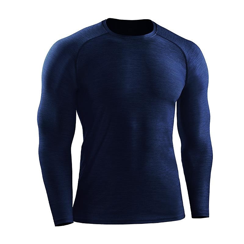 Men's Quick-drying Sports  Long-sleeved Top Running Fitness Slim Training Stretch Breathable T-shirt