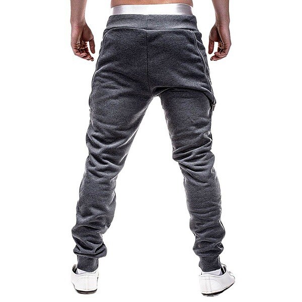 Men's Zipper Pocket Breathable Moisture Wicking Joggers Sweatpants