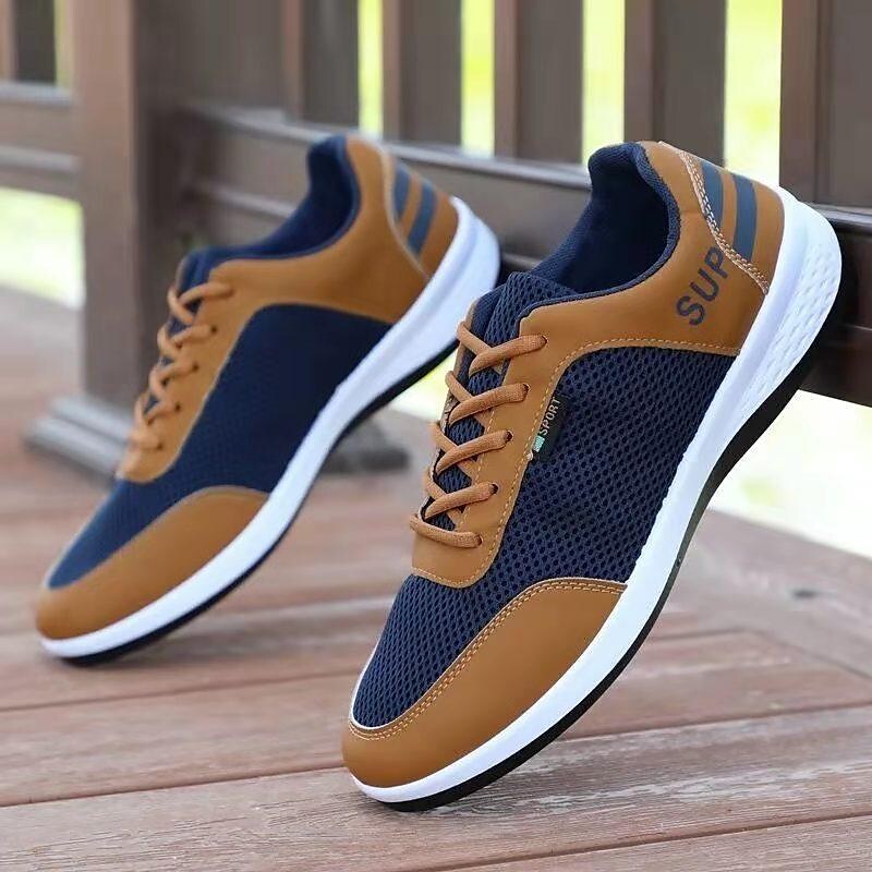 2021 new summer men's shoes deodorant sneakers men's casual breathable shoes men's summer mesh shoes running shoes