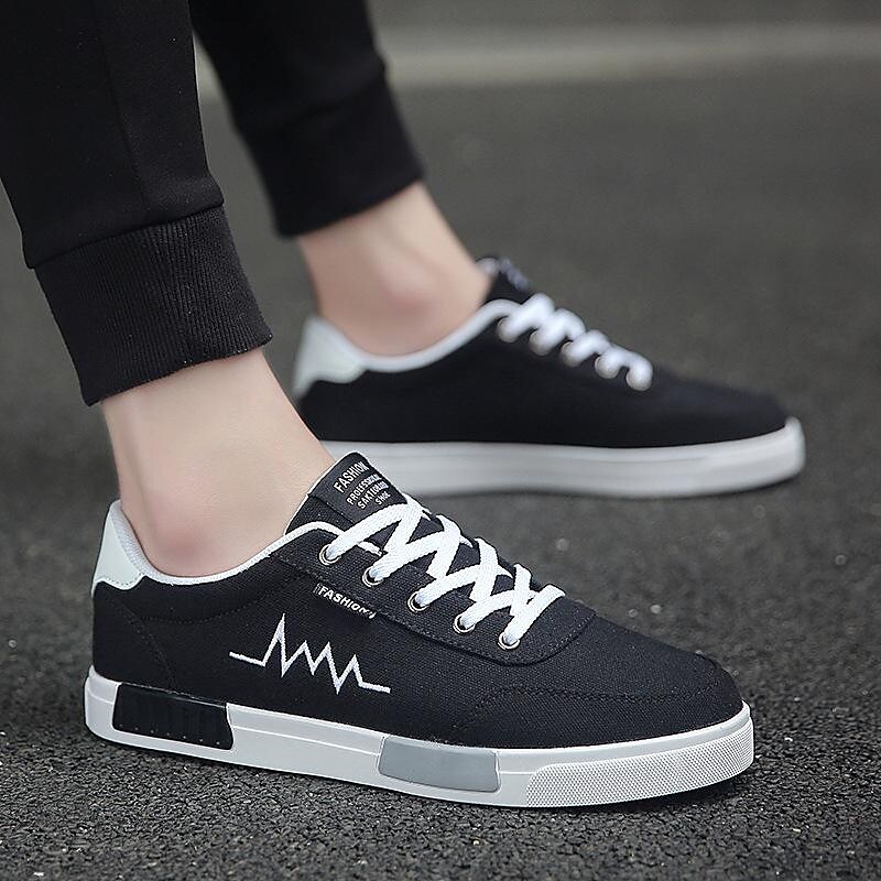 spring new korean version of the trend men's shoes all-match sports and leisure canvas shoes men's cloth shoes student skate shoes tide shoes