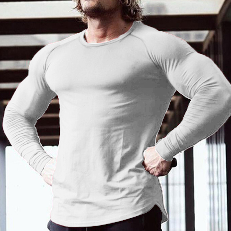 Men's Compression Shirt Running Shirt Long Sleeve Base Layer Athletic