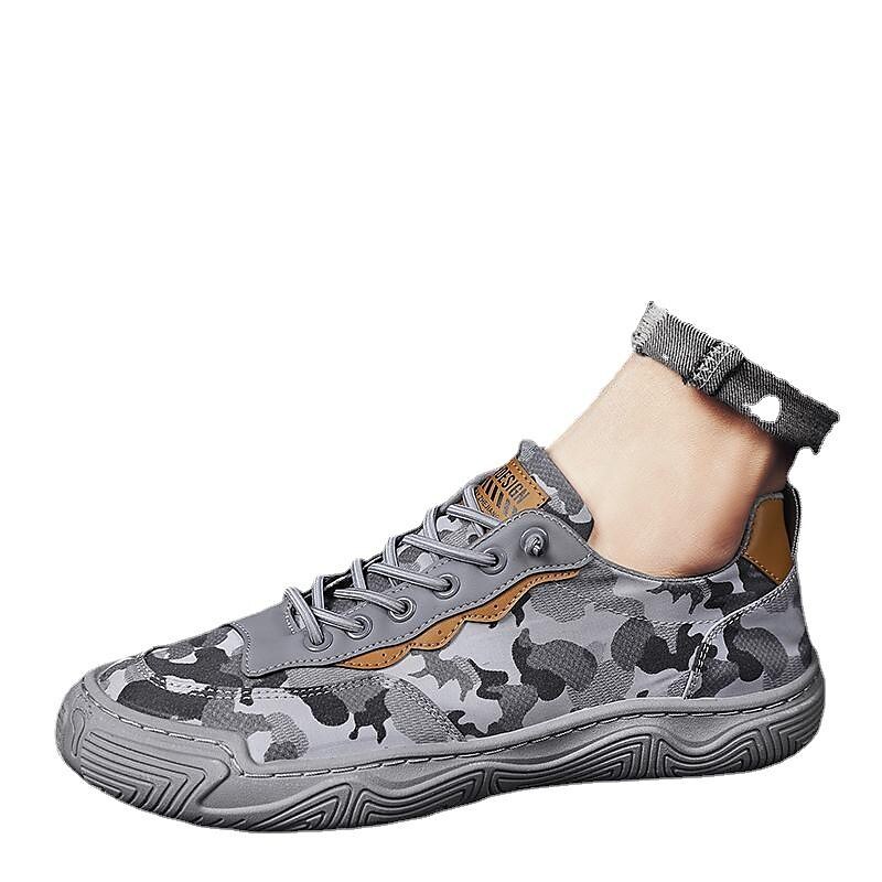 2022 new men's shoes summer breathable flat shoes old beijing cloth shoes labor insurance work site camouflage liberation shoes