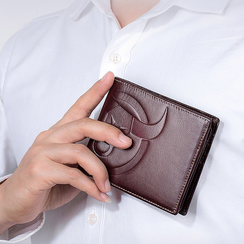 captain cattle leather purse