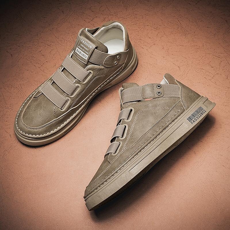 men's shoes 2021 autumn martin boots men's leather shoes korean version of the trend of casual trendy shoes in the high-top sneakers