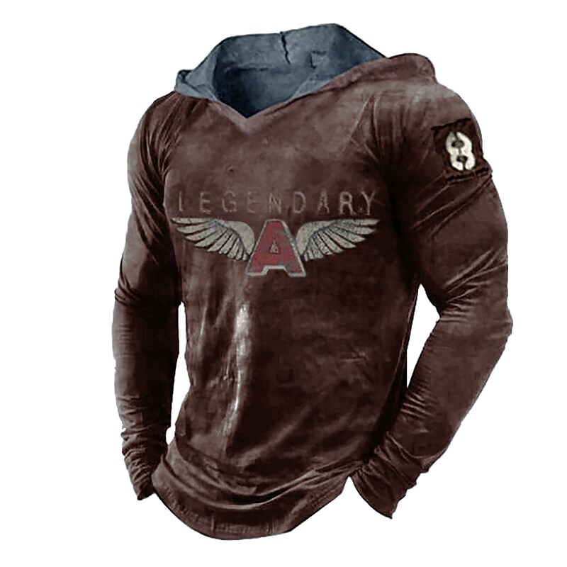 Men's Unisex Pullover Hoodie Sweatshirt Graphic Prints Wings Letter Print Hooded Daily Sports 3D Print Designer Casual Hoodies Sweatshirts  Long Sleeve Green Blue Yellow