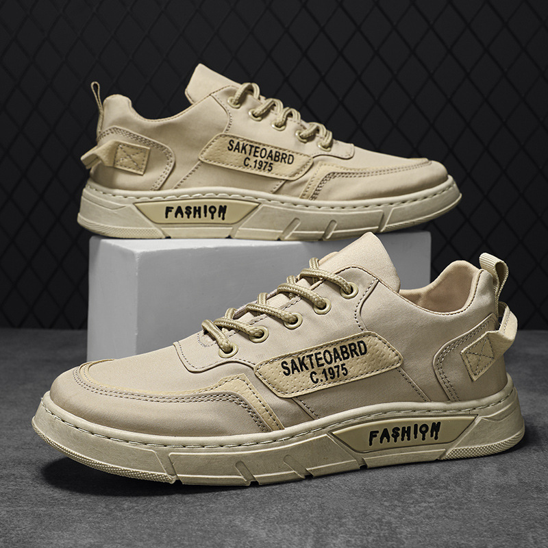 2022 spring new breathable men's shoes korean version trend men's sneakers umbrella canvas shoes all-match sports casual shoes