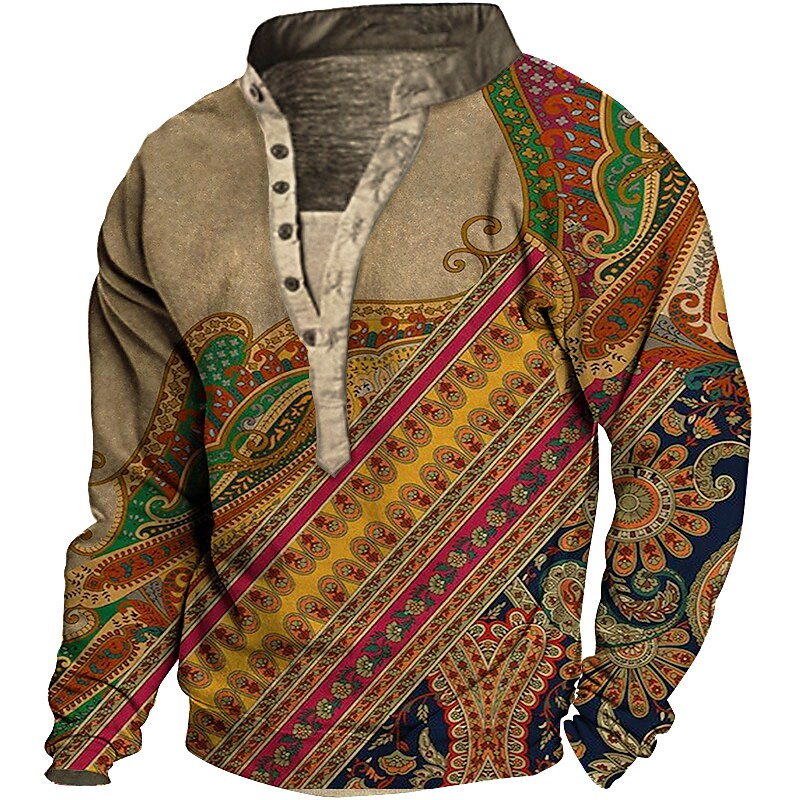 Men's Sweatshirt Pullover Graphic Prints V Neck Casual Daily 3D Print Basic Designer Hoodies Sweatshirts 