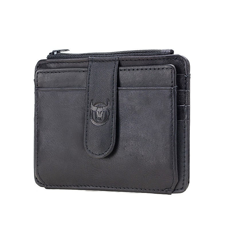 men's bi-fold leahter wallet cowhide men's multi-card card holder business bank credit card case leather driver's license card holder