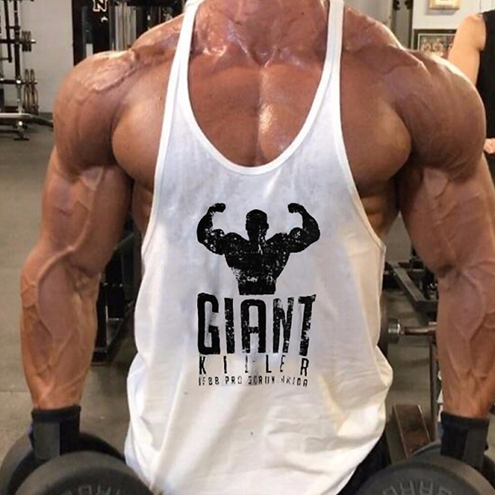 Men's Running Tank Top Gym Tank Top Sleeveless Top Athletic Breathable