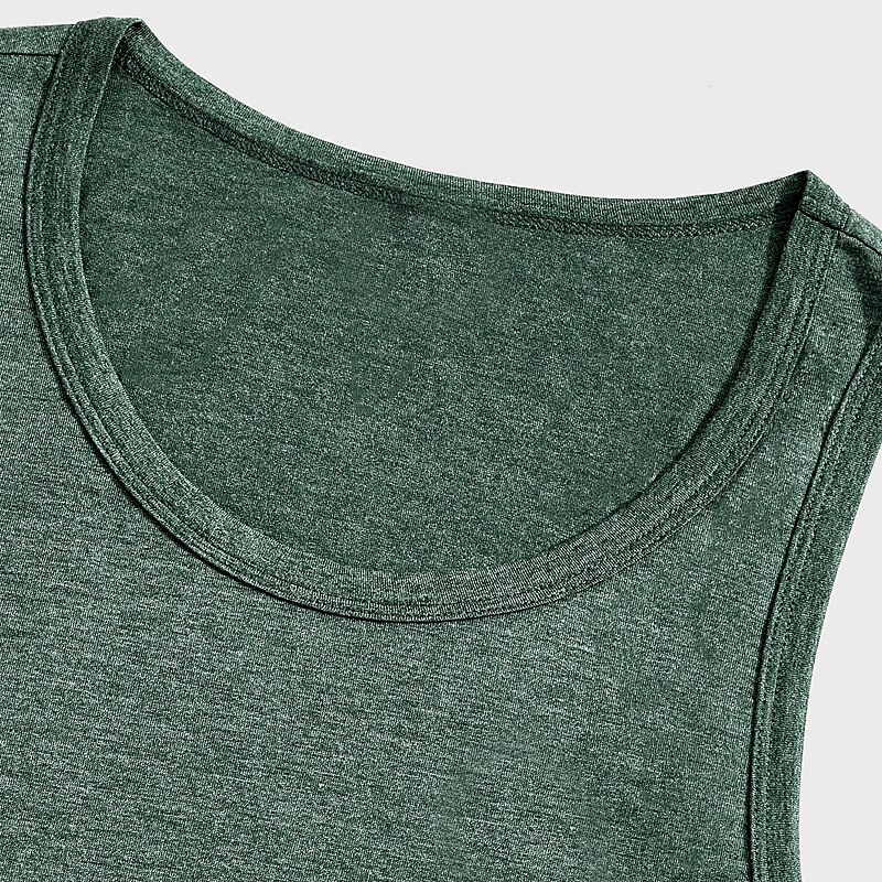 Men's Tank Top Sleeveless Shirt Plain U Neck Sports & Outdoor Vacation Sleeveless Fashion Sport Vest Top