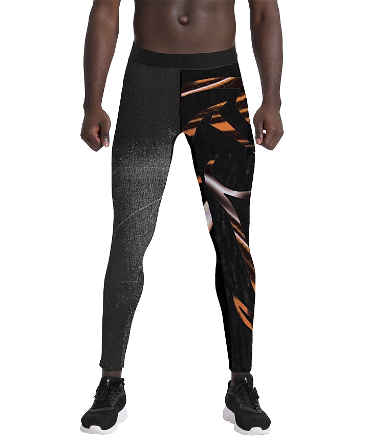 Men's Black Running Tights Micro-elastic Breathable Quick Dry Pant
