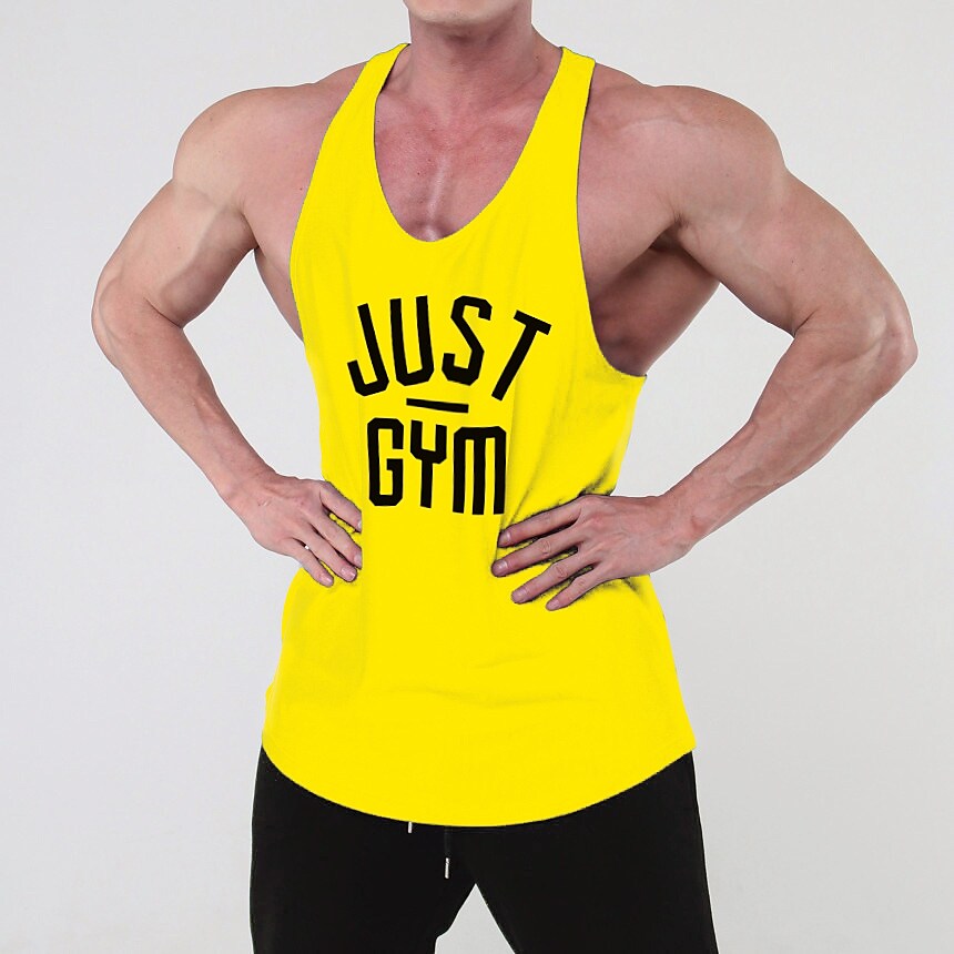 Men's Running Tank Top Gym Tank Top Sleeveless Top Athletic Breathable