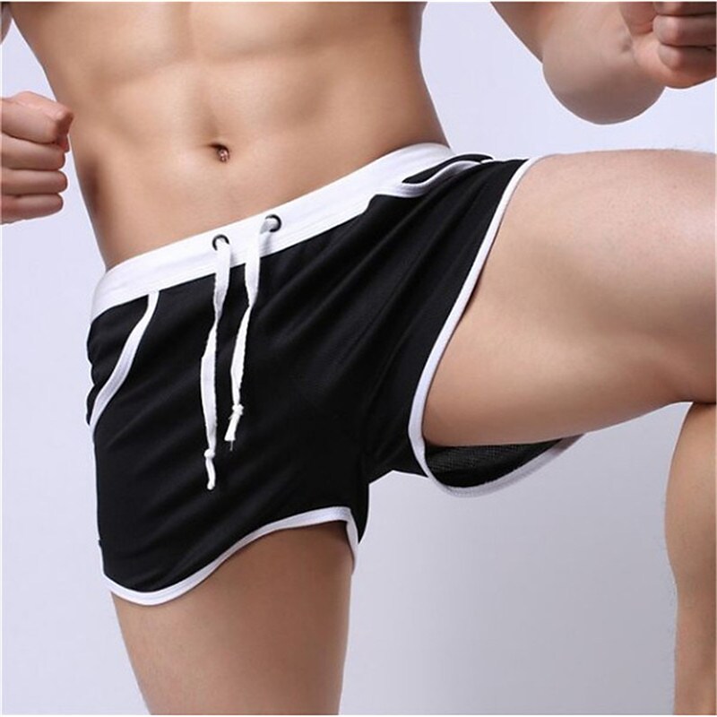 Men's Swim Shorts Swim Trunks Board Shorts 3 inch Elastic Waist Color Block Comfort Breathable Short Sports Bathing 