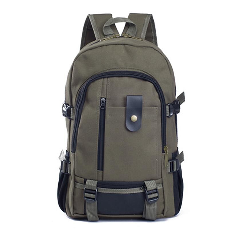 Men Canvas Large Backpack Rucksack Work Sports Travel Hiking Boys College  Bag