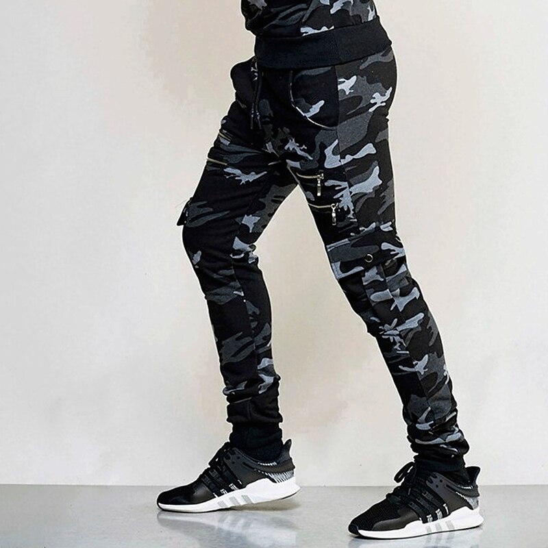 Men's Sweatpants Trousers Pocket Plain Camouflage Comfort Breathable Outdoor Daily Going out Fashion Casual Joggers 