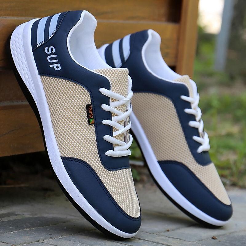 2021 new summer men's shoes deodorant sneakers men's casual breathable shoes men's summer mesh shoes running shoes