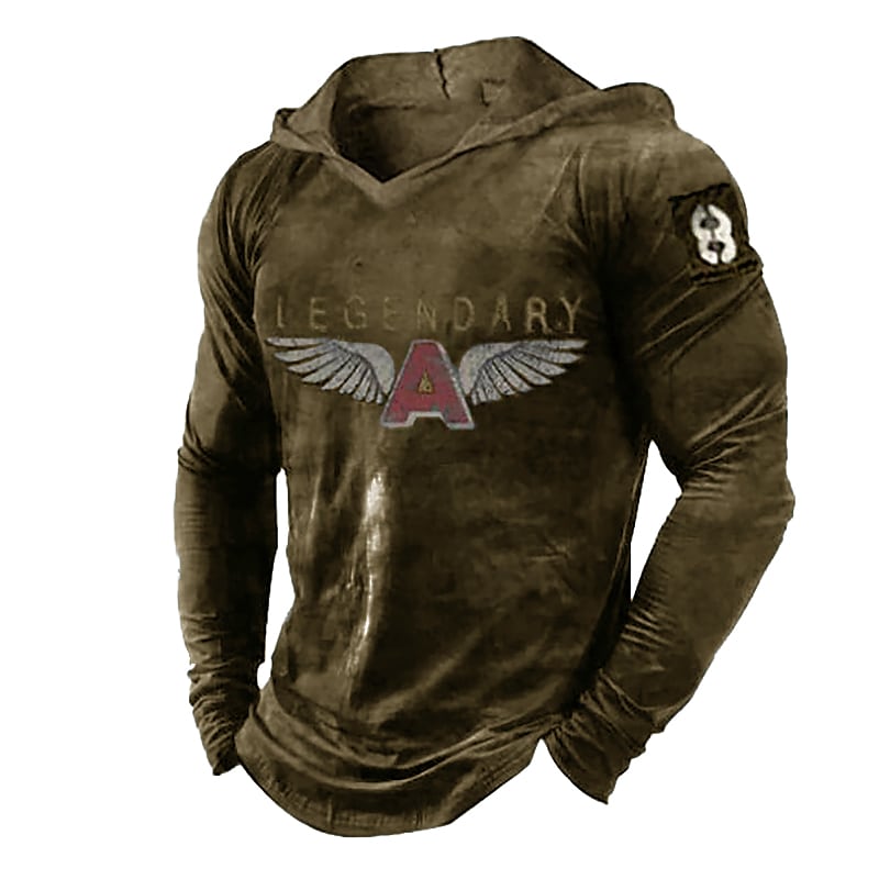 Men's Unisex Pullover Hoodie Sweatshirt Graphic Prints Wings Letter Print Hooded Daily Sports 3D Print Designer Casual Hoodies Sweatshirts  Long Sleeve Green Blue Yellow