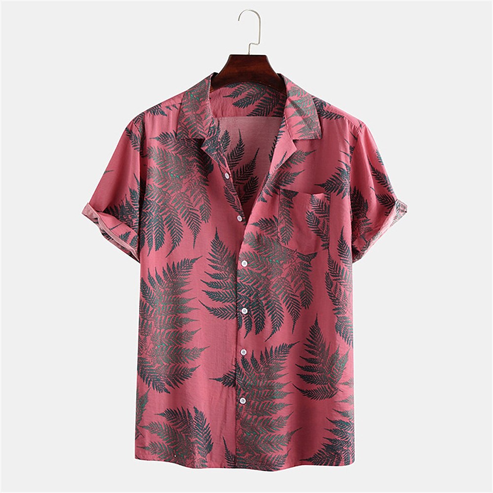 Men's Summer Hawaiian Shirt Collar Shirt Aloha Shirt Graphic Prints Co