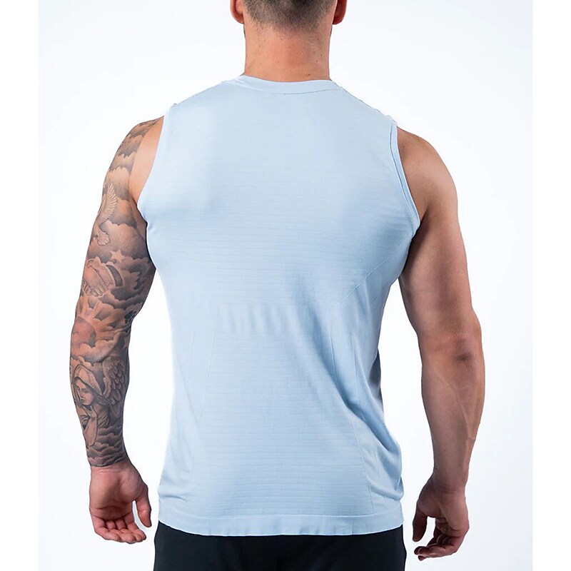 Men's Running Tank Top Sleeveless Base Layer Athletic Breathable Quick