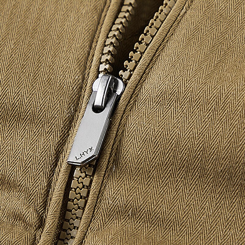 Men's Winter Solid Color Warm Going out Zipper Turndown Jacket