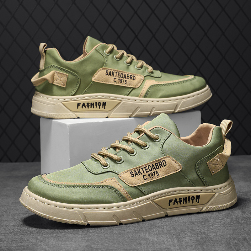 2022 spring new breathable men's shoes korean version trend men's sneakers umbrella canvas shoes all-match sports casual shoes