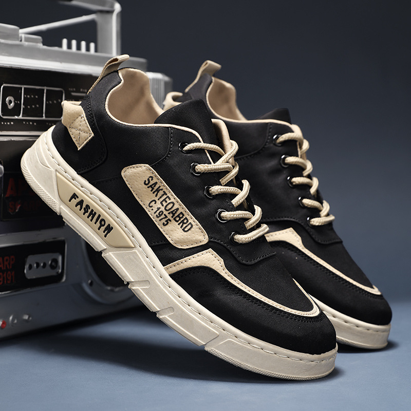 2022 spring new breathable men's shoes korean version trend men's sneakers umbrella canvas shoes all-match sports casual shoes