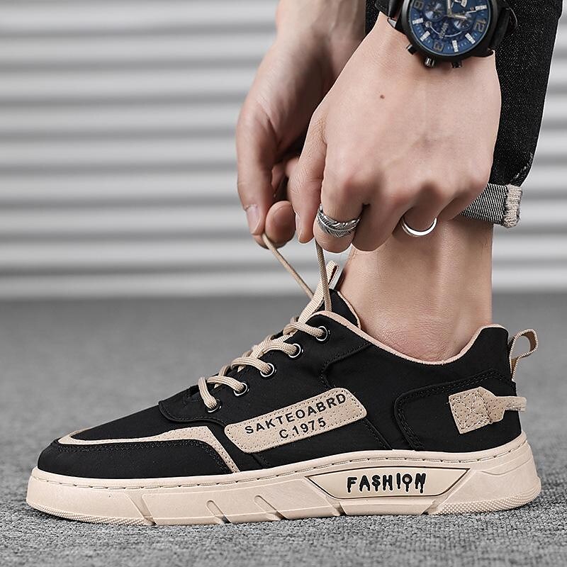 summer new breathable men's shoes korean version of the trendy men's low-top sneakers umbrella canvas shoes all-match sports shoes