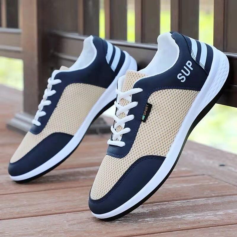 2021 new summer men's shoes deodorant sneakers men's casual breathable shoes men's summer mesh shoes running shoes