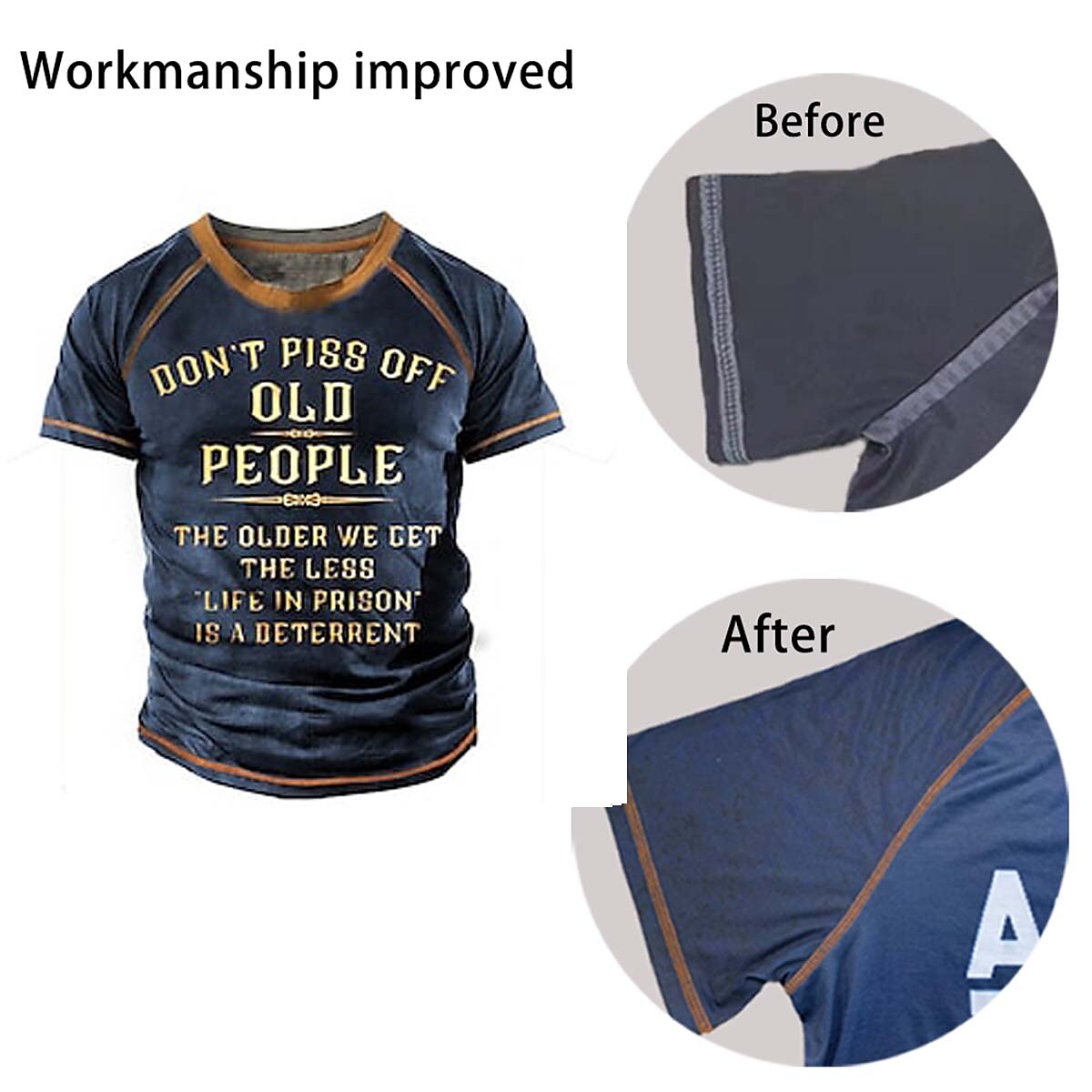 Men's Graphic Patterned Letter Crew Neck Street Casual Tops Basic 