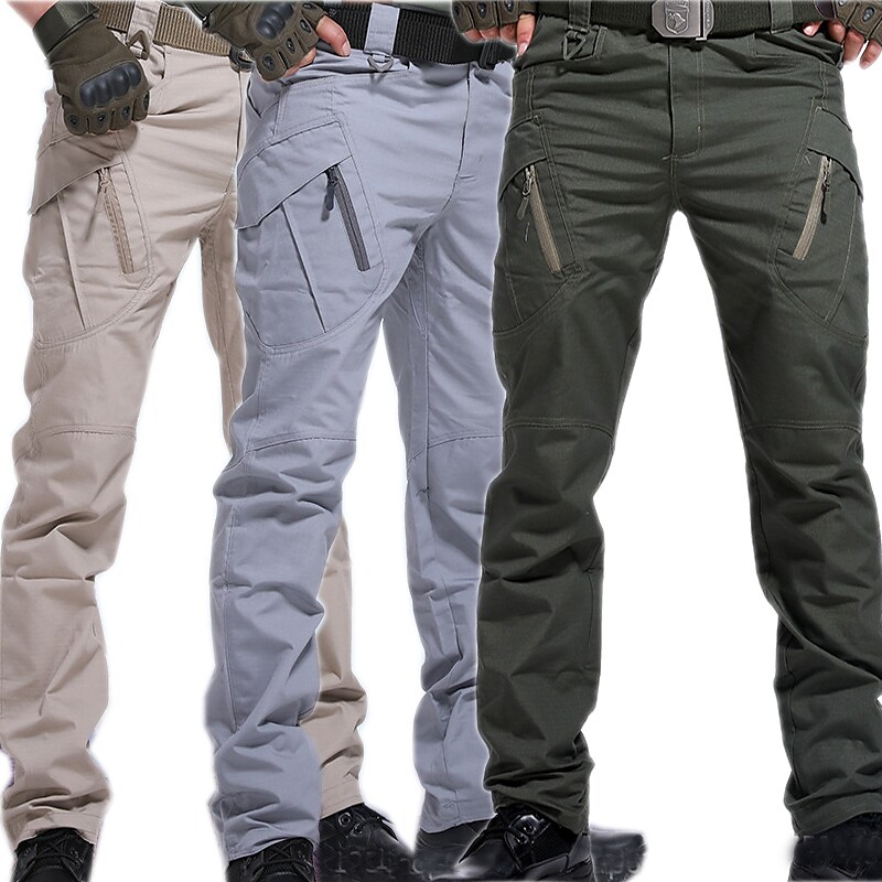 Men's Cargo Pants Work Pants Tactical Pants Military Summer Outdoor Ripstop Windproof Breathable Quick Dry Bottoms 9 Pockets 