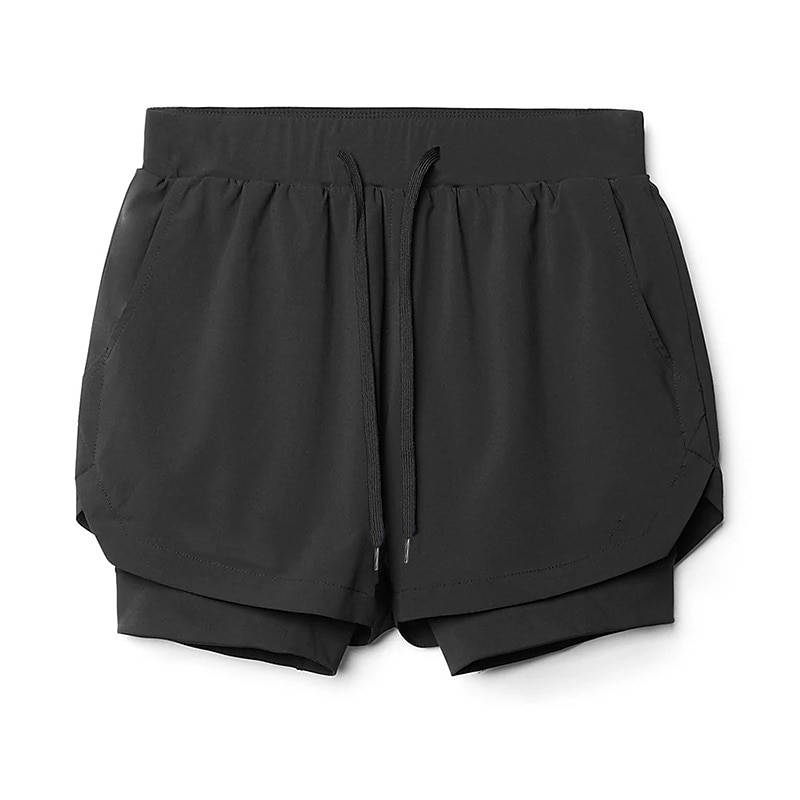 Men's Athletic Running Casual Shorts With Compression Liner Plain Comfort Breathable Fashion Casual Shorts