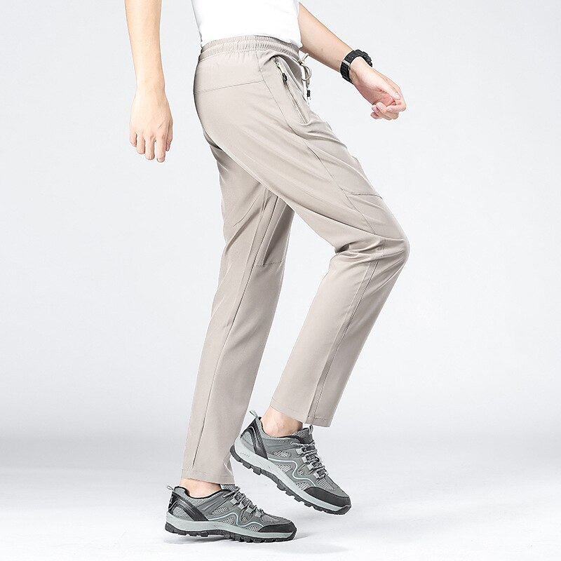Men's Hiking Pants Trousers Waterproof Pants Outdoor Breathable Quick Dry Stretchy Comfortable Bottoms Drawstring Elastic Waist  Hunting Fishing Climbing 