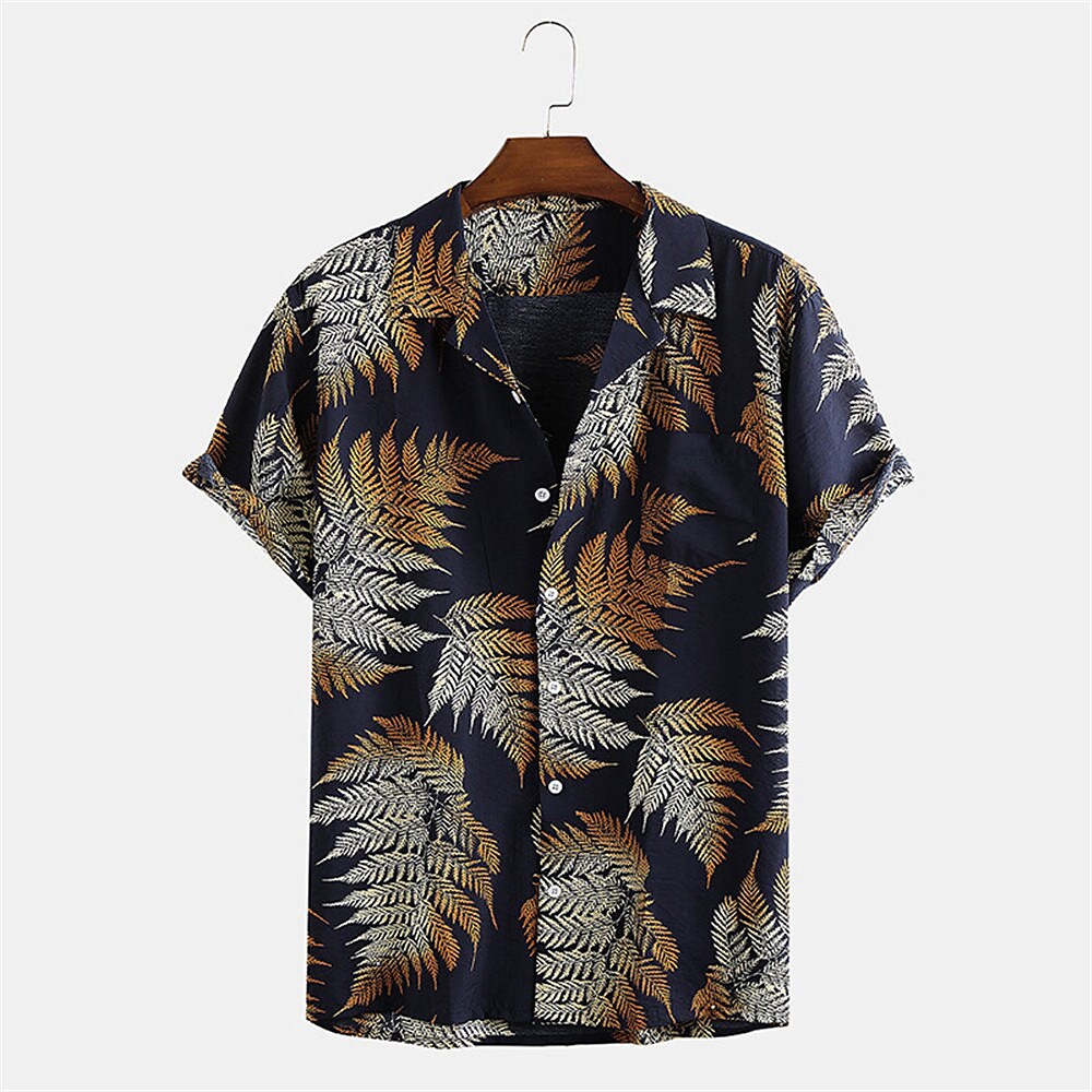 Men's Summer Hawaiian Shirt Collar Shirt Aloha Shirt Graphic Prints Co