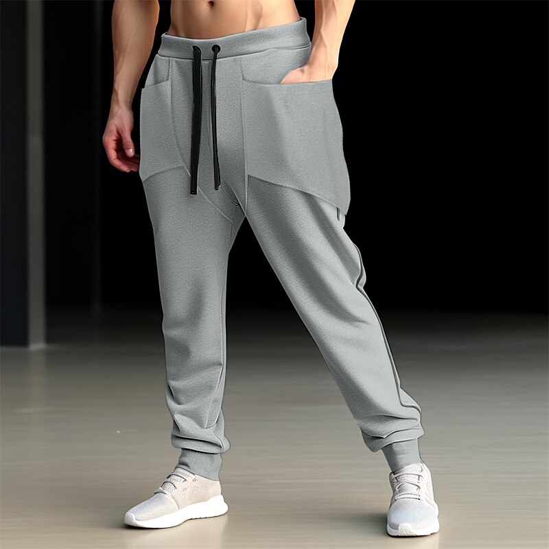 Men's Sweatpants Joggers Trousers Drawstring Elastic Waist Elastic Cuff Plain Comfort Breathable Casual Pants