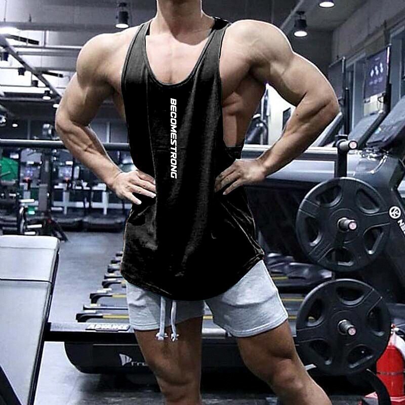 Men's Tank Top Sleeveless Vest / Gilet Athletic Cotton Breathable Soft